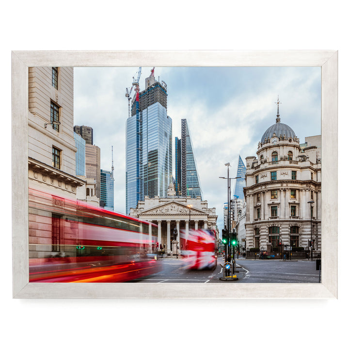 The City of London, England – fine art print in a silver frame, no mat
