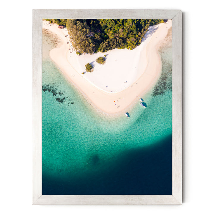 Bamboo Island, Thailand – fine art print in a silver frame, no mat