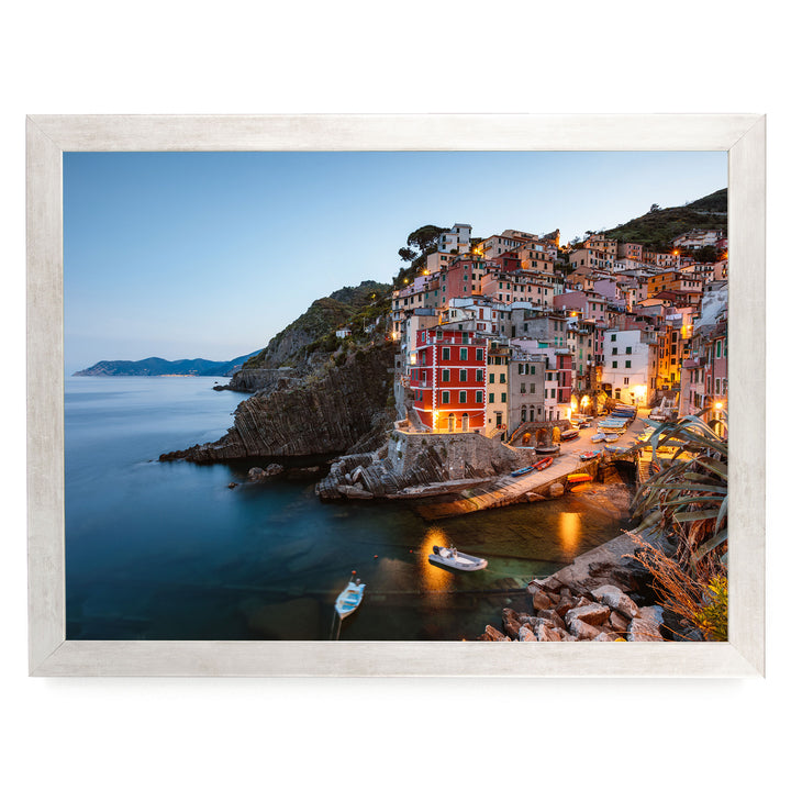 Riomaggiore, Cinque Terre, Italy – fine art print in a silver frame, no mat