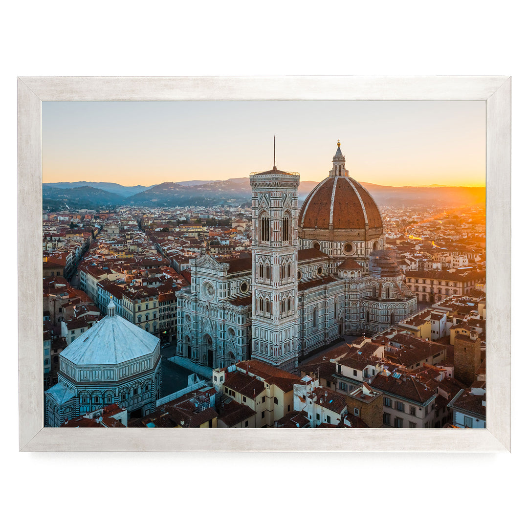 Florence Cathedral I, Tuscany, Italy – fine art print in a silver frame, no mat