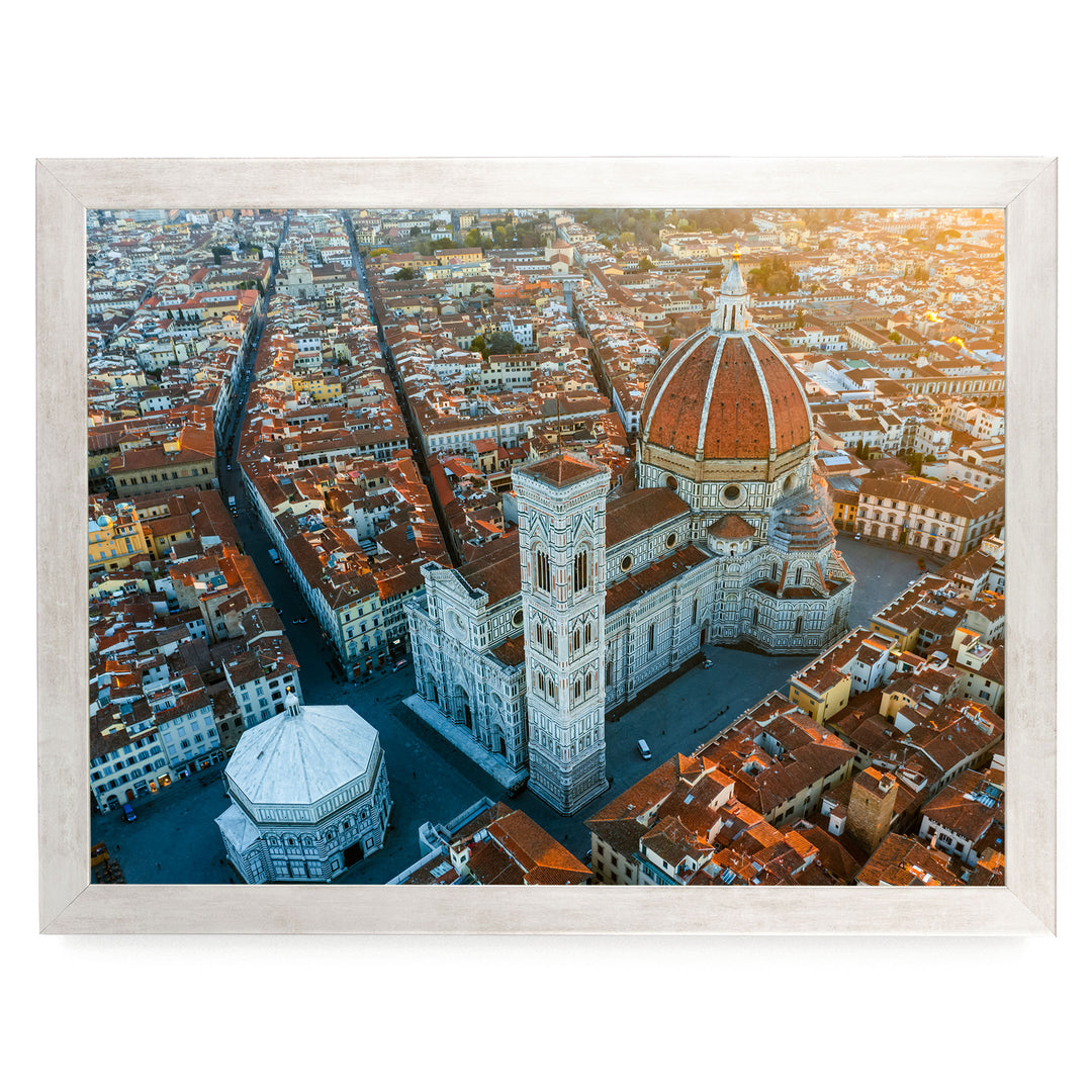 Florence Cathedral II, Tuscany, Italy – fine art print in a silver frame, no mat