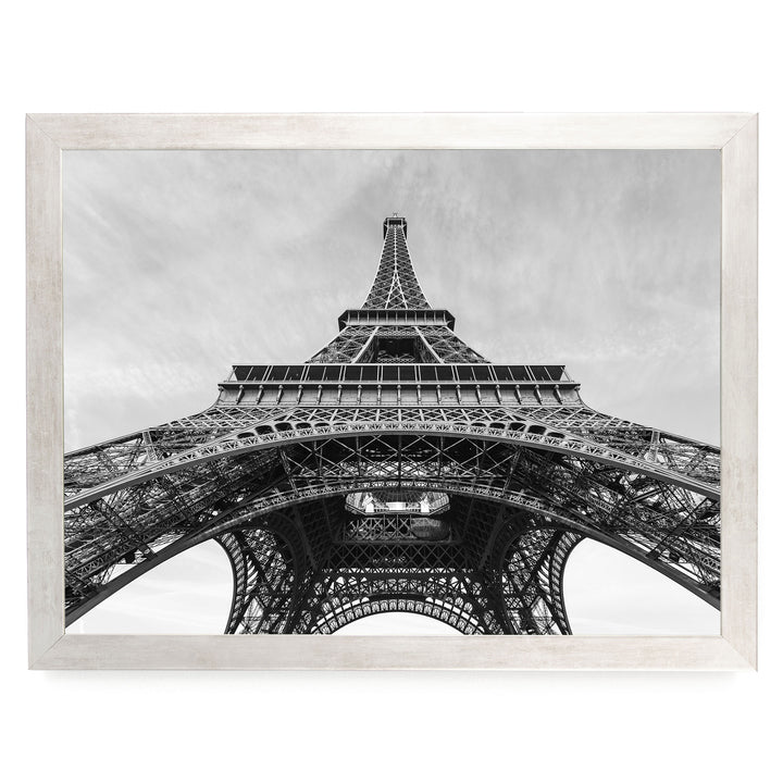 Under the Eiffel Tower, Paris, France – fine art print in a silver frame, no mat