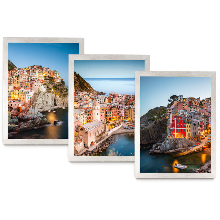 Cinque Terre, Liguria, Italy – Print Set – fine art print set in silver frames, no mat