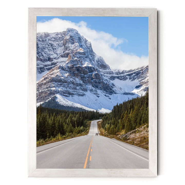 Icefields Parkway, Alberta, Canada – fine art print in a silver frame, no mat