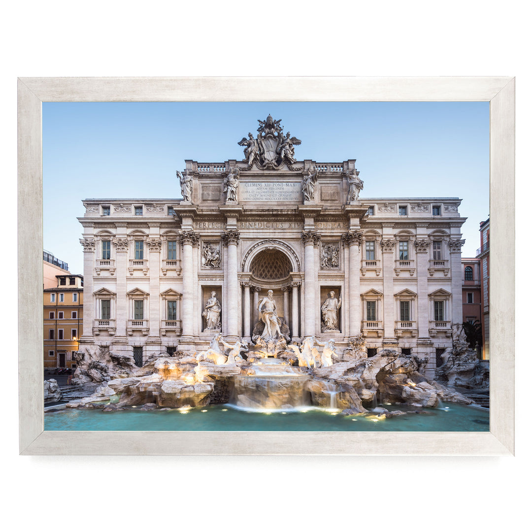 Trevi Fountain, Rome, Italy – fine art print in a silver frame, no mat