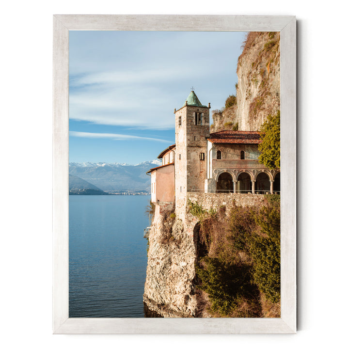 Hermitage on the Lake, Lake Como, Italy – fine art print in a silver frame, no mat
