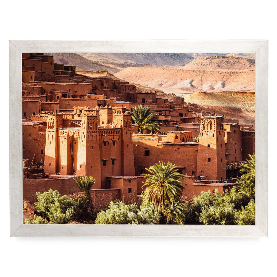 Ait Benhaddou, Morocco – fine art print in a silver frame, no mat