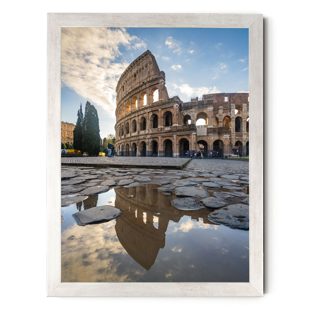 Colosseum at Sunrise II, Rome, Italy – fine art print in a silver frame, no mat