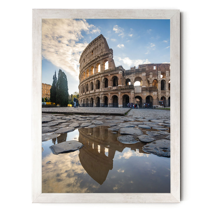 Colosseum at Sunrise II, Rome, Italy – fine art print in a silver frame, no mat