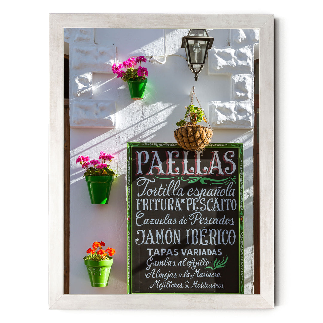 In the Streets of Andalusia III, Spain – fine art print in a silver frame, no mat