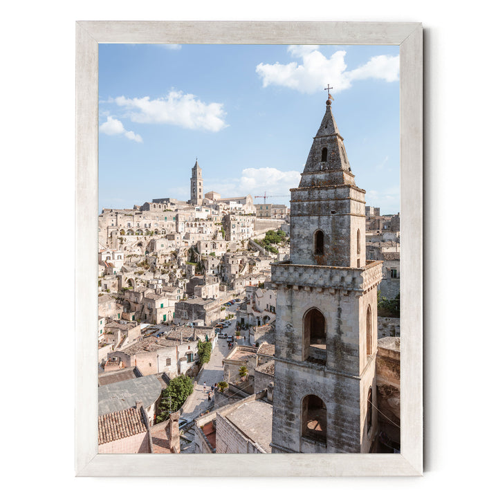 Old Town, Sassi di Matera, Italy – fine art print in a silver frame, no mat
