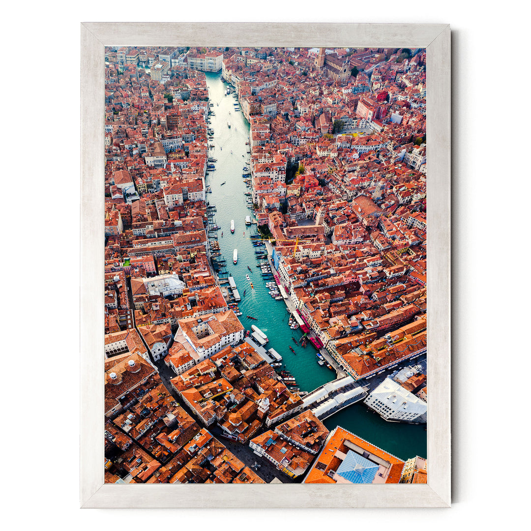 Grand Canal, Venice, Italy – fine art print in a silver frame, no mat