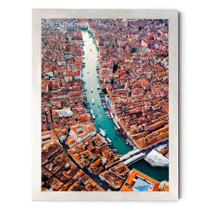 Grand Canal, Venice, Italy – fine art print in a silver frame, no mat