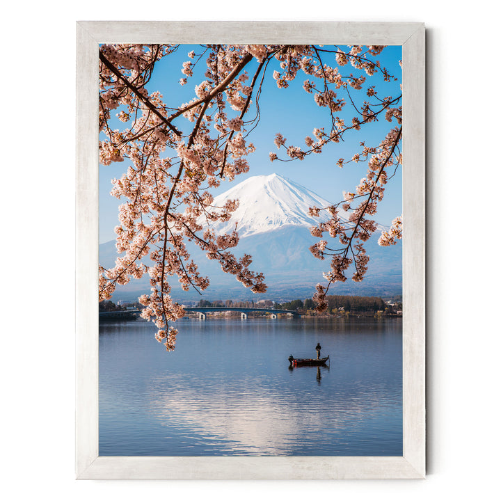 Fuji Five Lakes I, Japan – fine art print in a silver frame, no mat