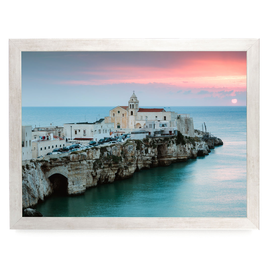 Vieste, Puglia II, Italy – fine art print in a silver frame, no mat