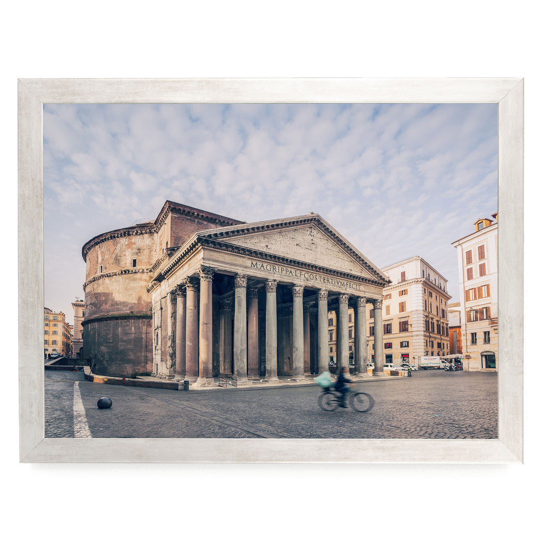 Pantheon, Rome, Italy – fine art print in a silver frame, no mat
