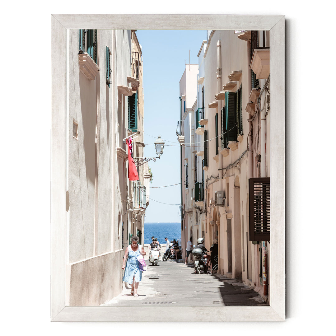 Gallipoli, Puglia, Italy – fine art print in a silver frame, no mat