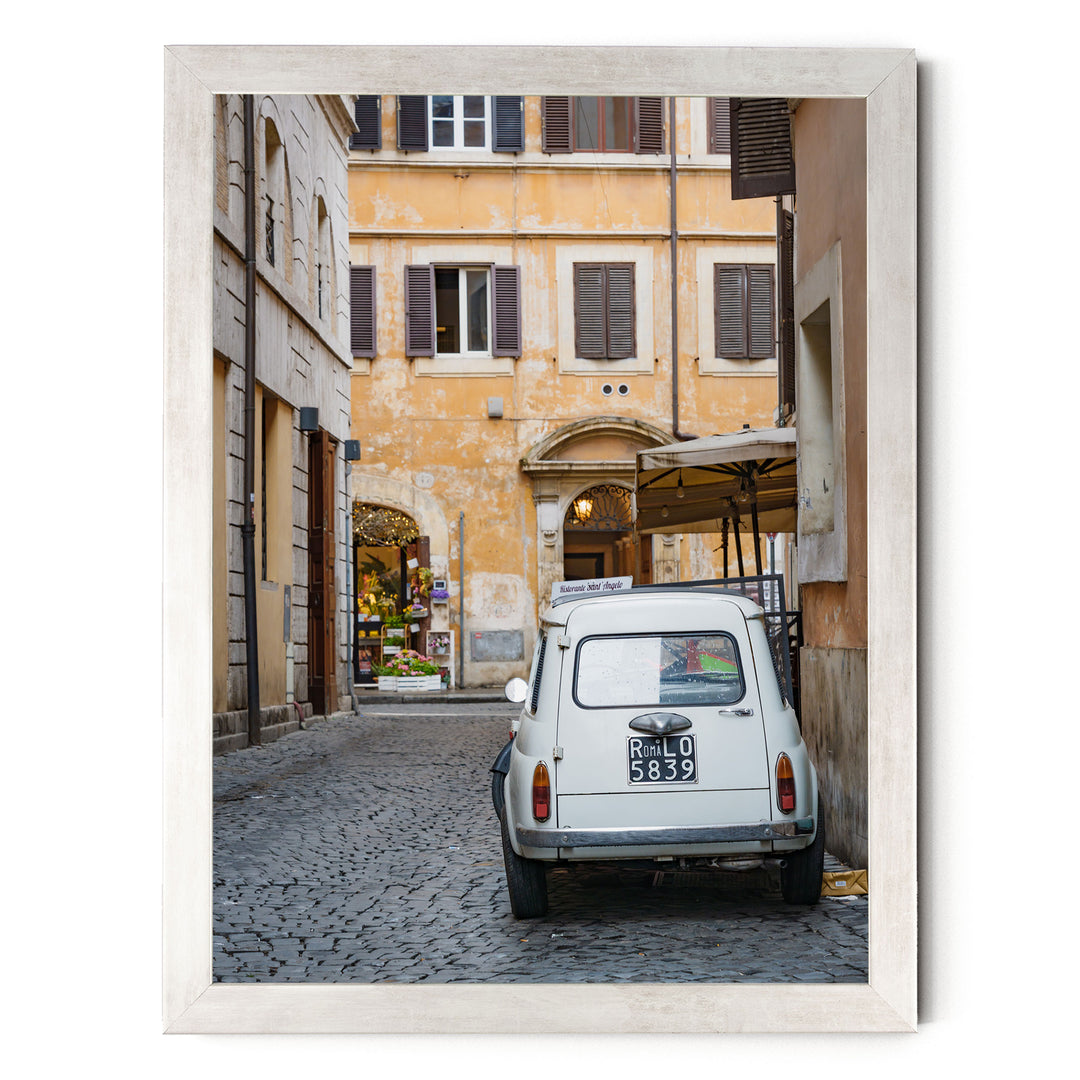 Alleys of Rome III, Italy – fine art print in a silver frame, no mat