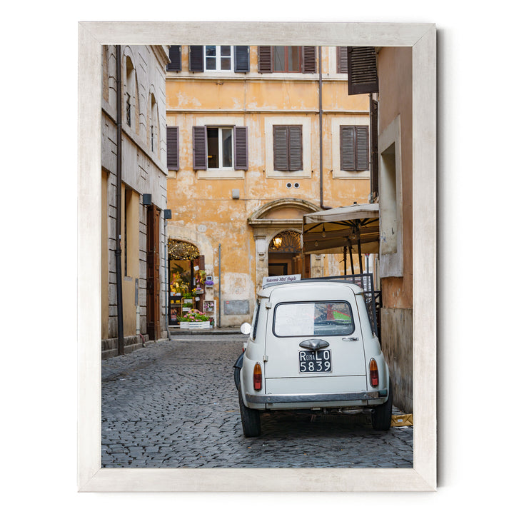 Alleys of Rome III, Italy – fine art print in a silver frame, no mat