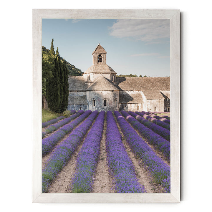 Sénanque Abbey, Provence, France – fine art print in a silver frame, no mat