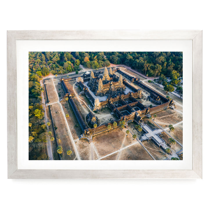 Angkor Wat, Siem Reap, Cambodia – fine art print in a silver frame with white mat