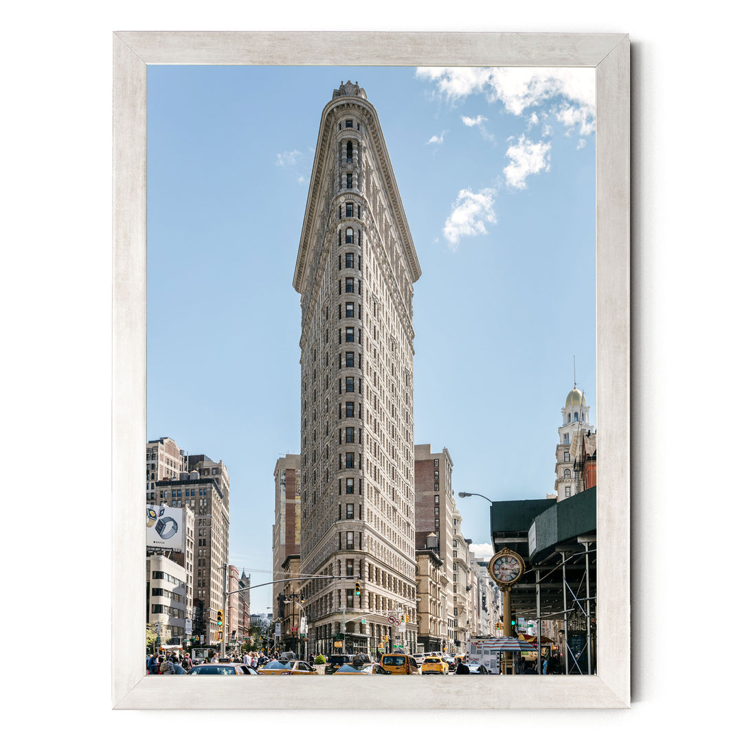 Flatiron Building, New York City – fine art print in a silver frame, no mat