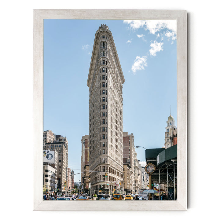 Flatiron Building, New York City – fine art print in a silver frame, no mat
