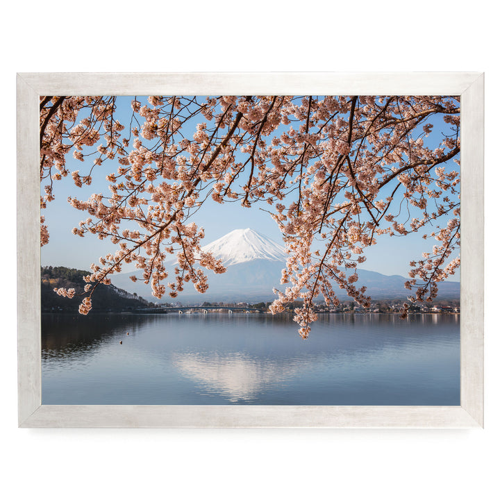 Fuji Five Lakes II, Japan – fine art print in a silver frame, no mat