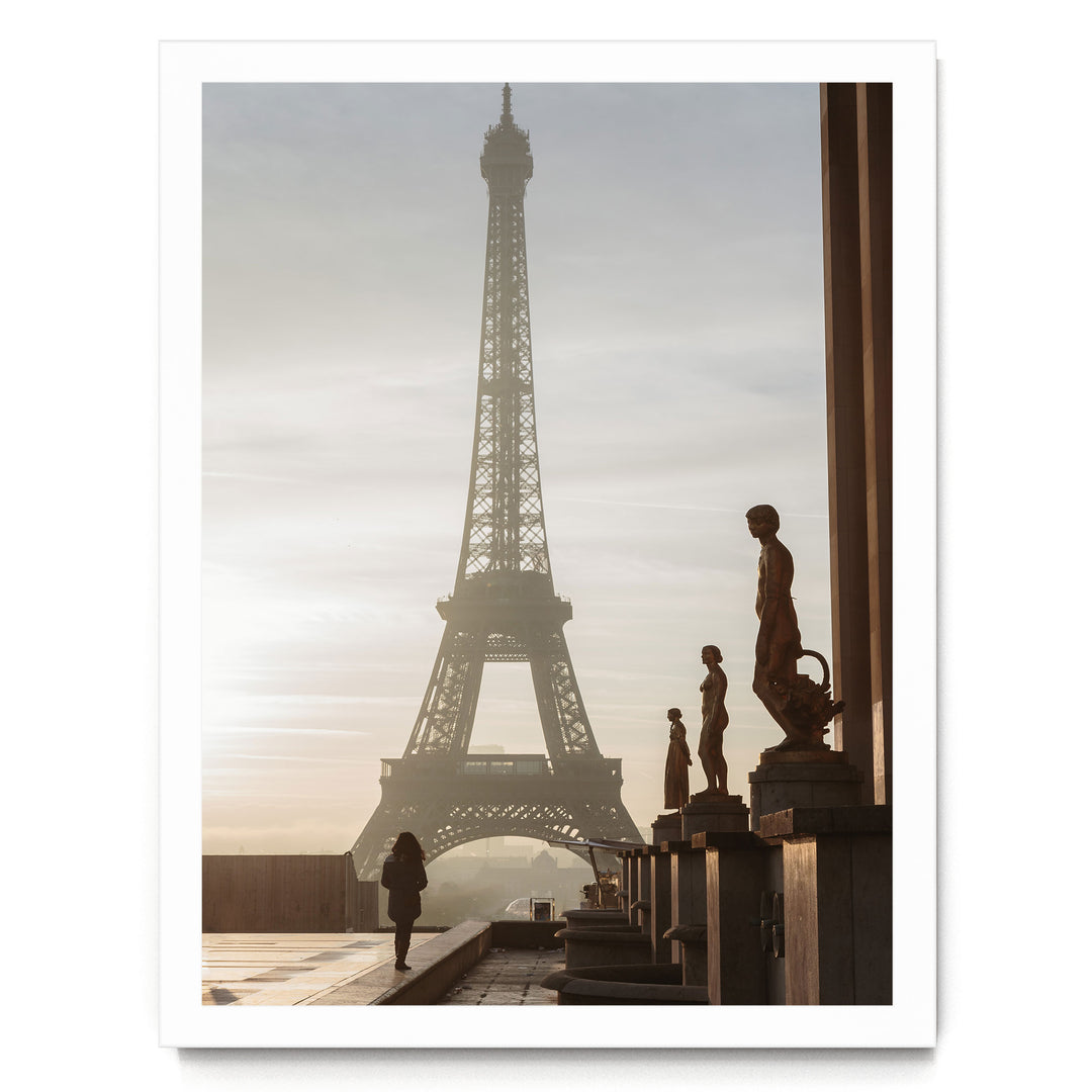 Trocadéro, Paris, France – fine art print in a white frame, no mat