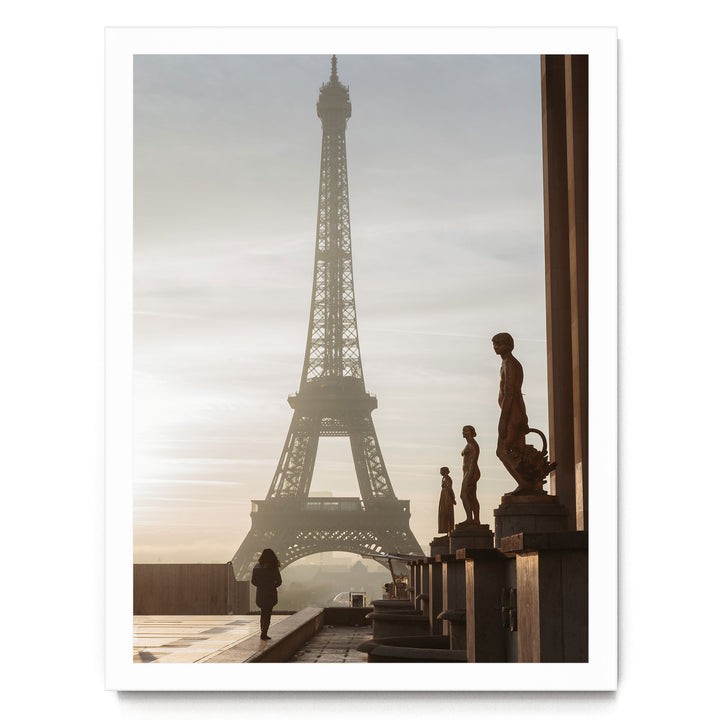Trocadéro, Paris, France – fine art print in a white frame, no mat