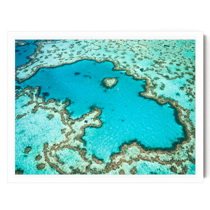 Great Barrier Reef, Queensland, Australia – fine art print in a white frame, no mat