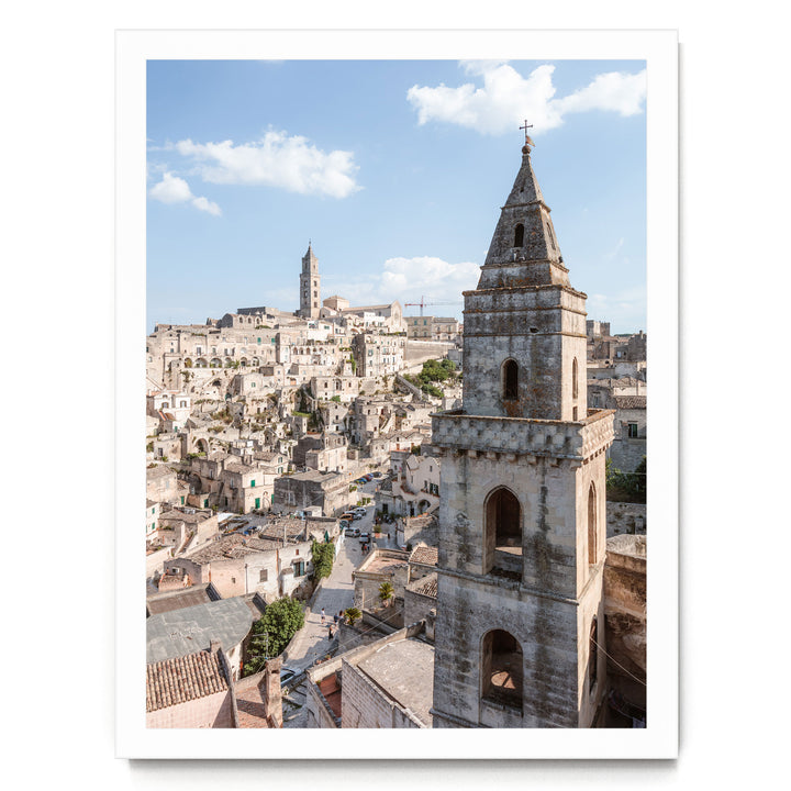 Old Town, Sassi di Matera, Italy – fine art print in a white frame, no mat