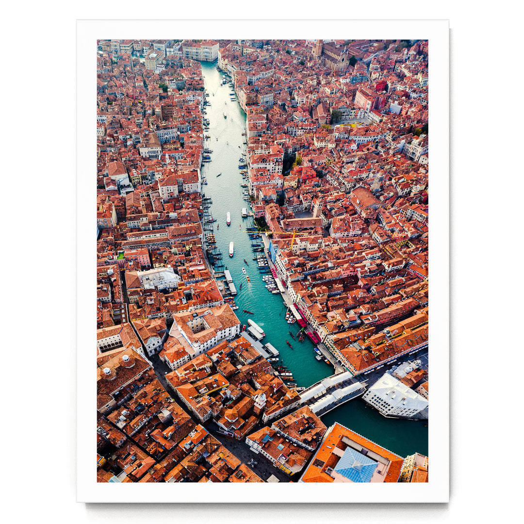 Grand Canal, Venice, Italy – fine art print in a white frame, no mat