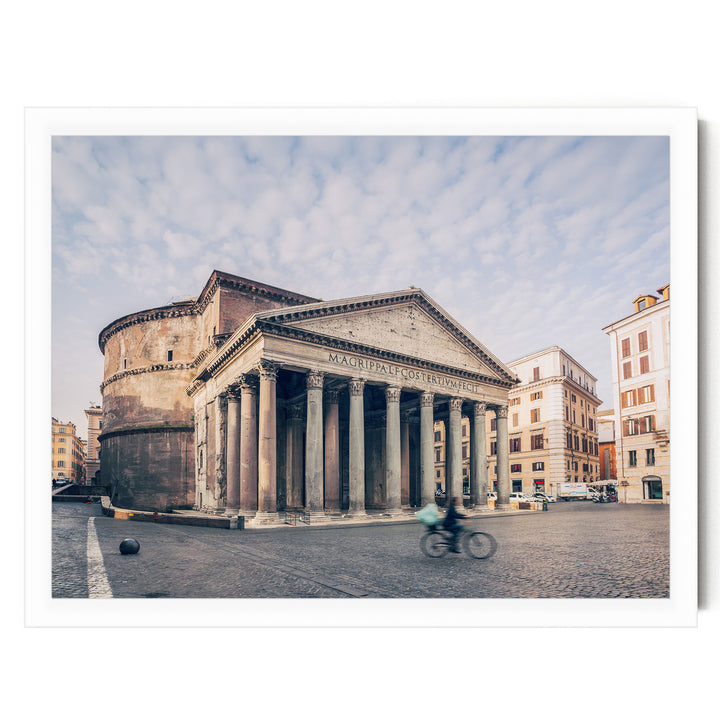 Pantheon, Rome, Italy – fine art print in a white frame, no mat