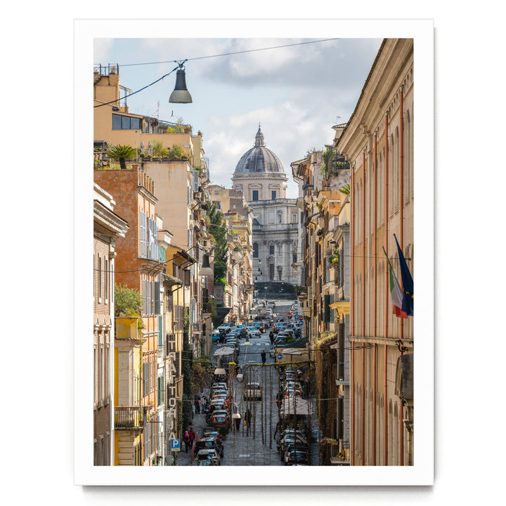 Monti Quarter, Rome, Italy – fine art print in a white frame, no mat