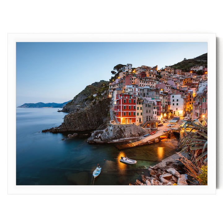 Riomaggiore, Cinque Terre, Italy – fine art print in a white frame, no mat
