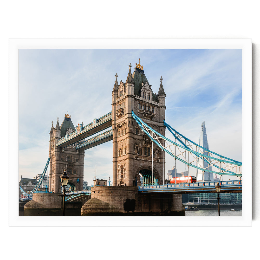 London Icons, England – fine art print in a white frame, no mat