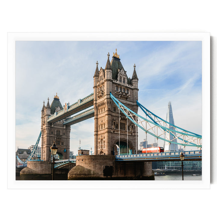 London Icons, England – fine art print in a white frame, no mat