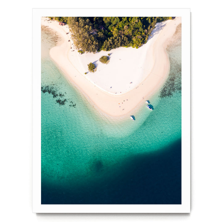 Bamboo Island, Thailand – fine art print in a white frame, no mat