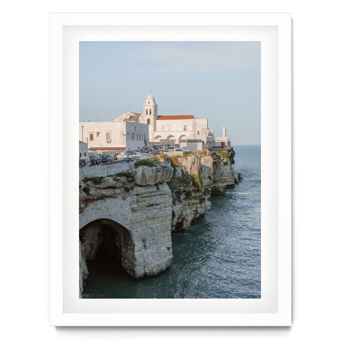 Vieste, Puglia I, Italy – fine art print in a white frame with white mat