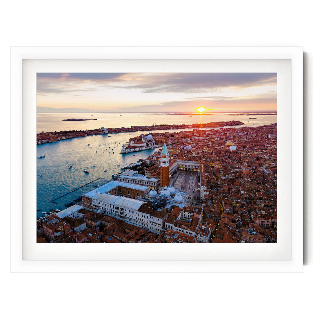 La Serenissima I, Venice, Italy – fine art print in a white frame with white mat