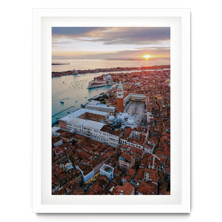 La Serenissima II, Venice, Italy – fine art print in a white frame with white mat