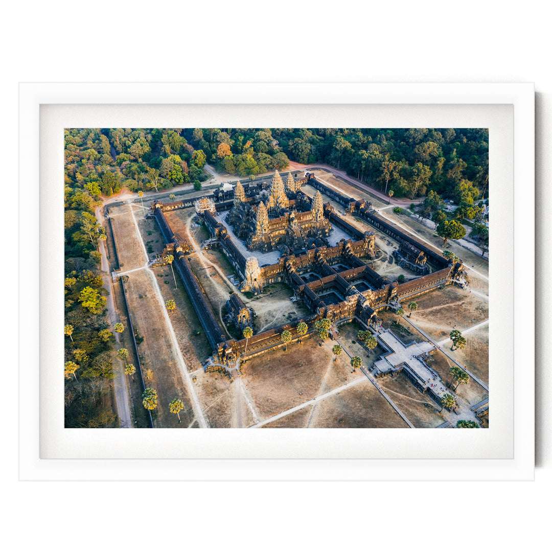 Angkor Wat, Siem Reap, Cambodia – fine art print in a white frame with white mat