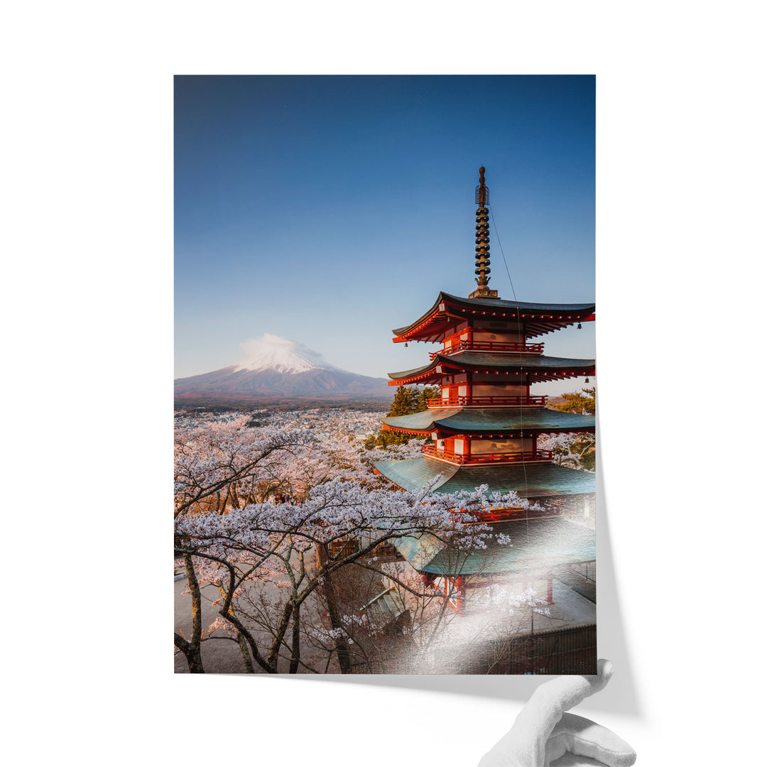 Pagoda and Mt Fuji II