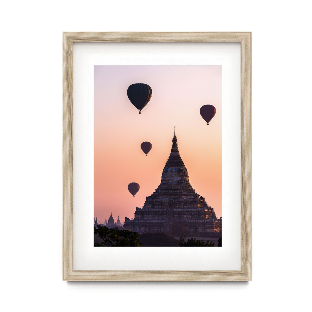 Balloons Flying over Bagan I