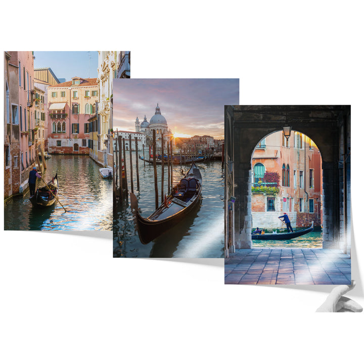 Venice Gondolas Print Set