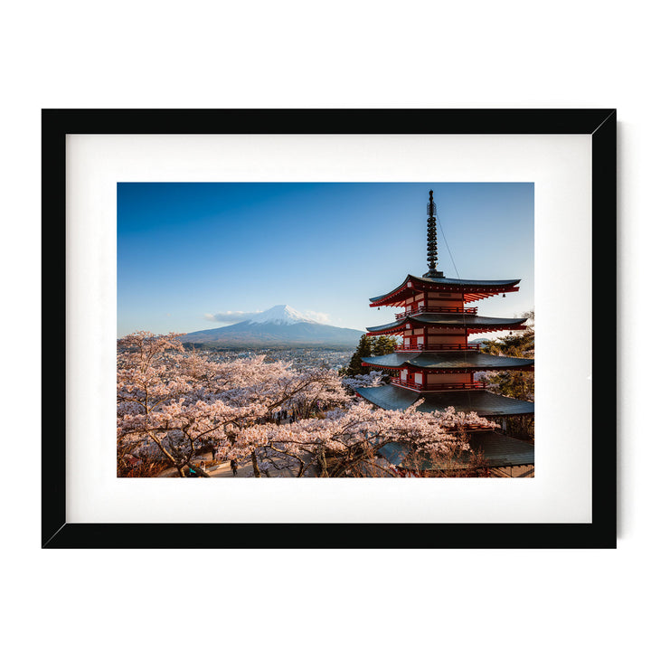 Pagoda and Mt Fuji I
