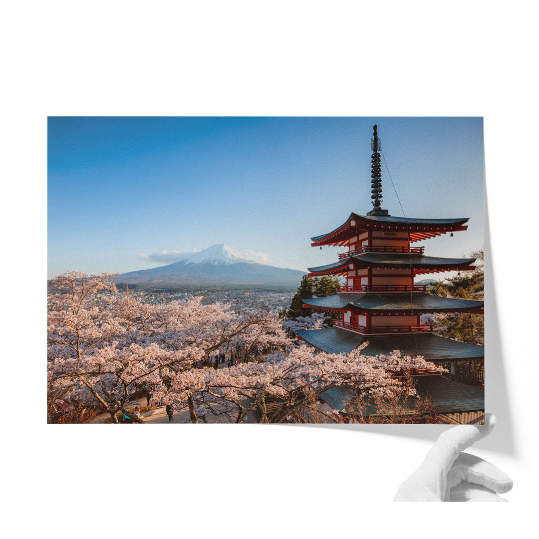 Pagoda and Mt Fuji I