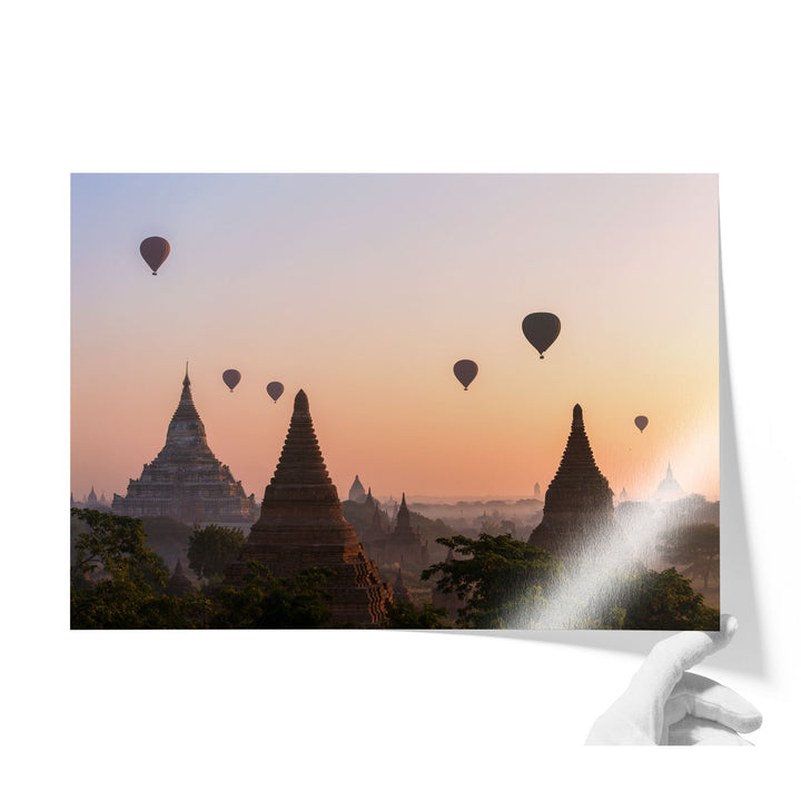 Balloons Flying over Bagan II