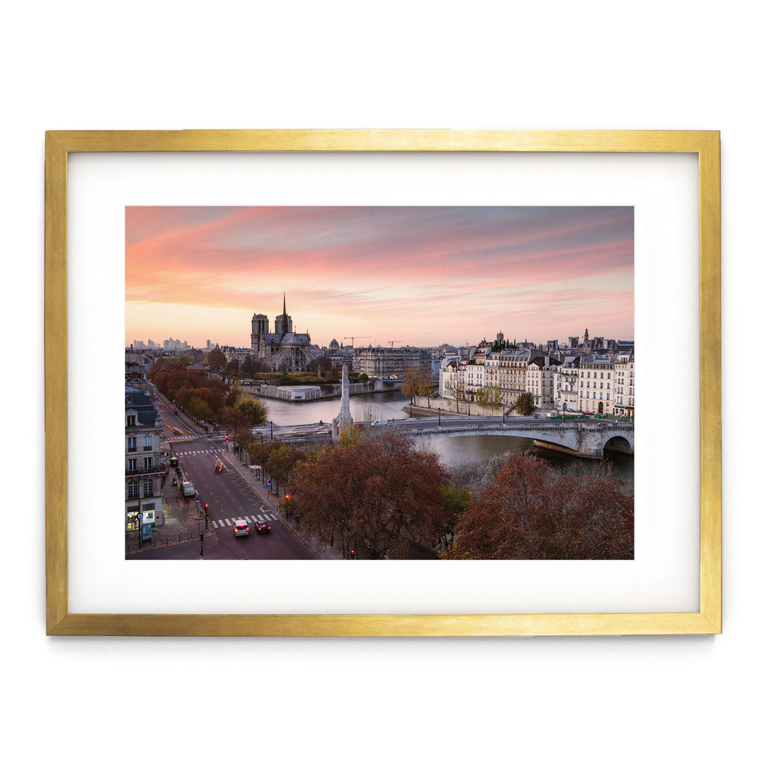 Pink Sunset in Paris